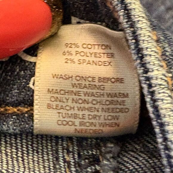 00 Petite LOFT Bootcut Dark Wash Jeans Casual Quality Fall Classic #Preppy - Picture 5 of 7